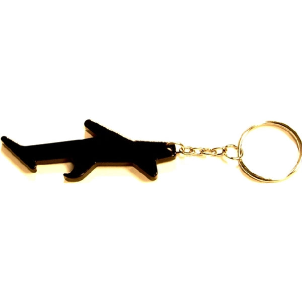 Plane / aircraft shape bottle opener keychain