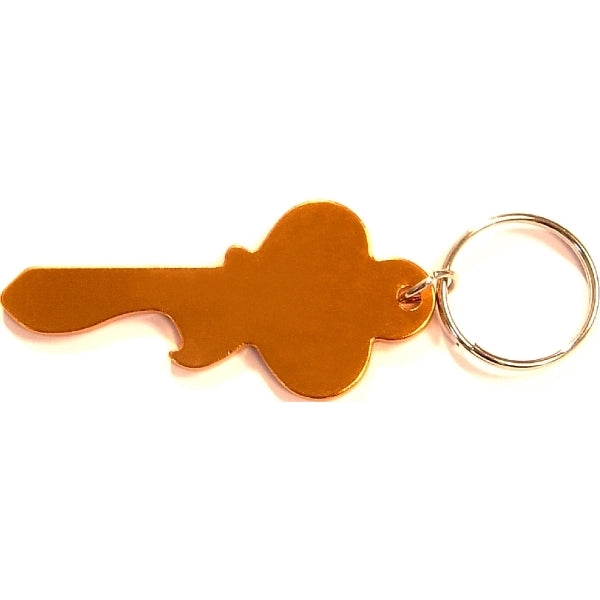 Key shape bottle opener keychain