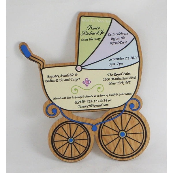 5" x 7" - Hardwood Cards - Invitations - A7