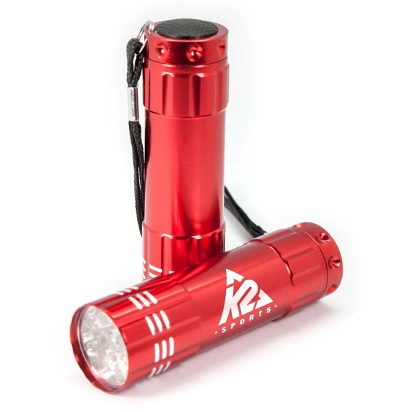 9 LED Flashlight with Strap