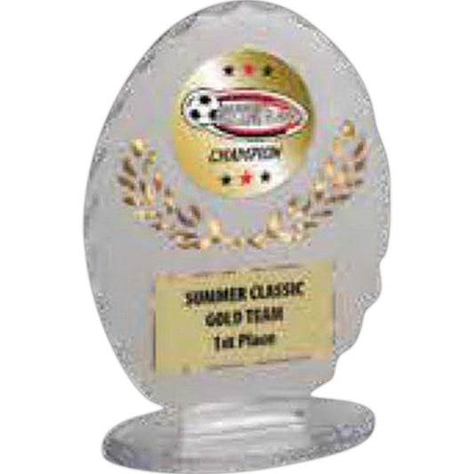Lucite Award with Digital Color Print or Flexibrass