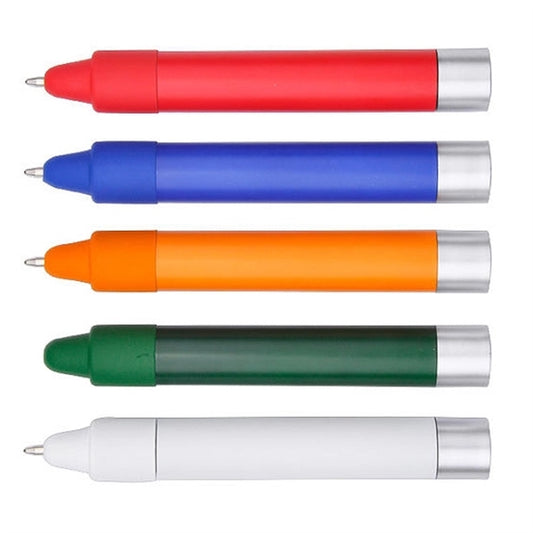 Crayon Shaped Ballpoint Pen With Stylus