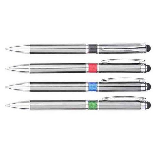 Aluminum Ballpoint Pen With Stylus