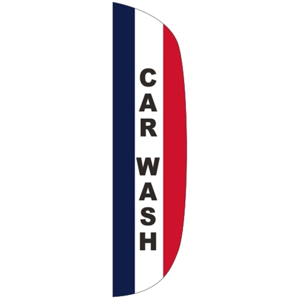 3' x 15' Message Flutter Flag - Carwash