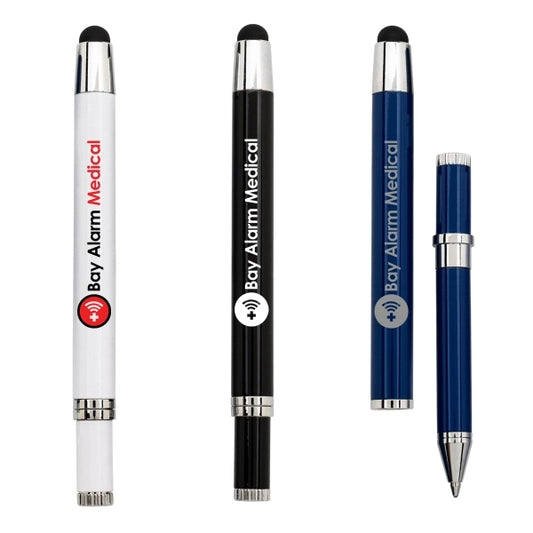 Ellison Brass Ballpoint Pen W/ Stylus