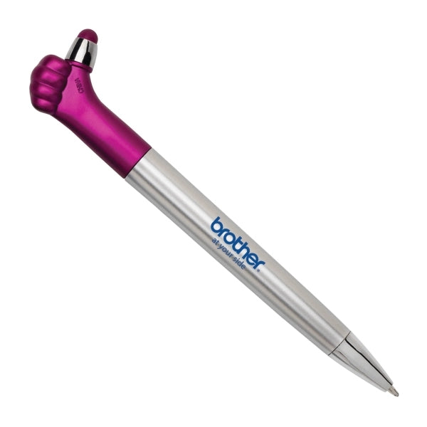 Thumbs up Ballpoint Pen W/ Stylus