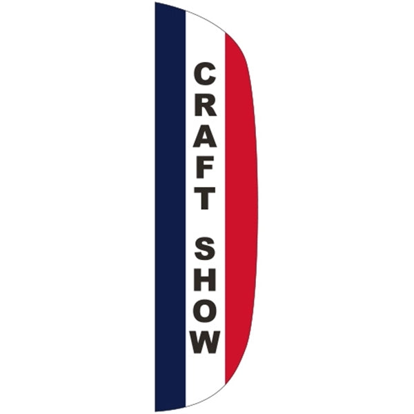 3' x 15' Message Flutter Flag - Craft Show