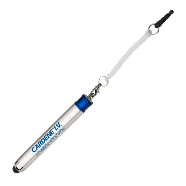 Emeryl Mini Stylus Pen W/ Bungee Coil