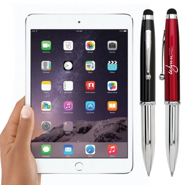 Jessica 3 in 1 Stylus Ballpoint LED Pen