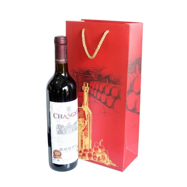 Full Color Paper Wine Bag