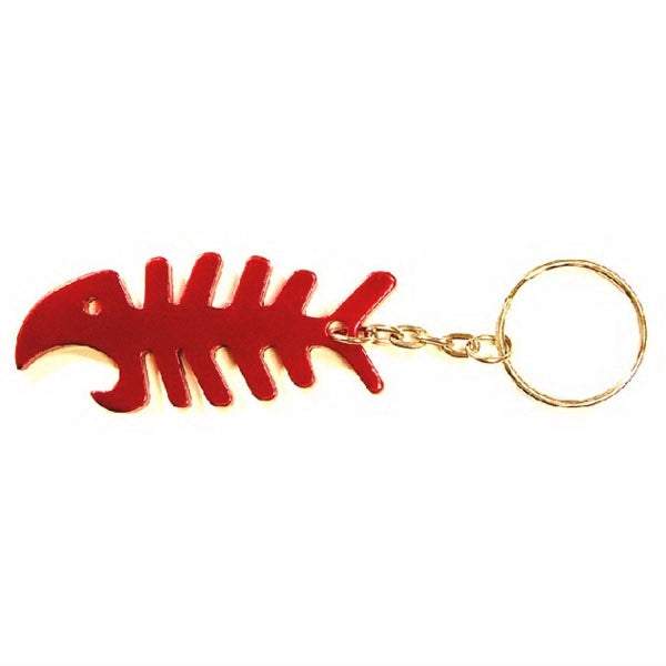 Fish Bone Shaped Metal Bottle Opener with Key Holder