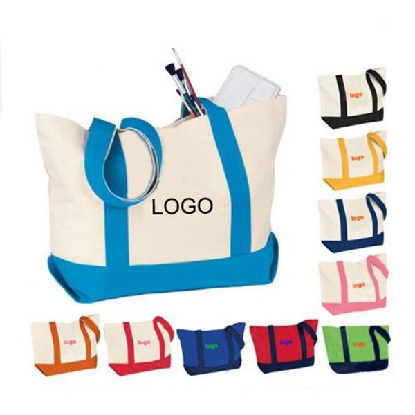 Stitching Canvas Tote Bag,Beach Bag