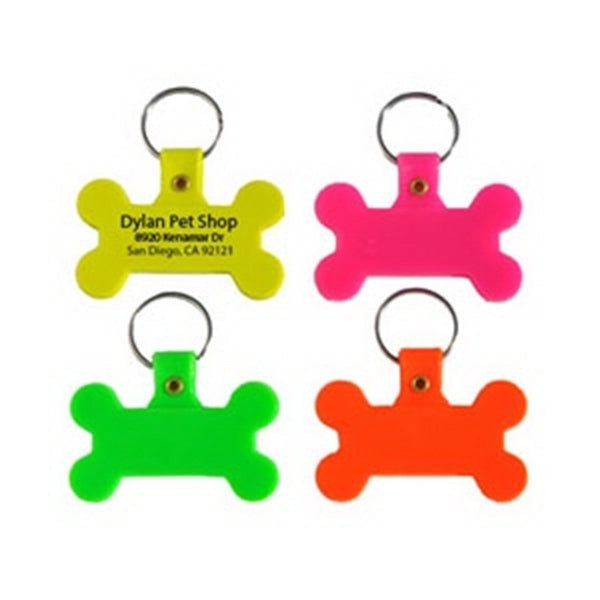 Soft Plastic Bone Shaped Key Tag