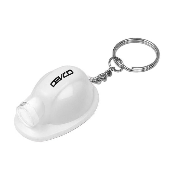 Plastic Construction Hat Bottle Opener Keychain