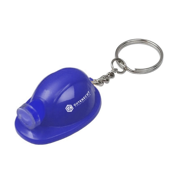 Plastic Construction Hat Bottle Opener Keychain