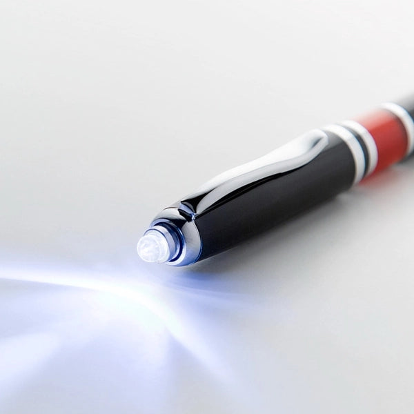 Cooper Brass Twist Action Ballpoint Pen W/ LED Light
