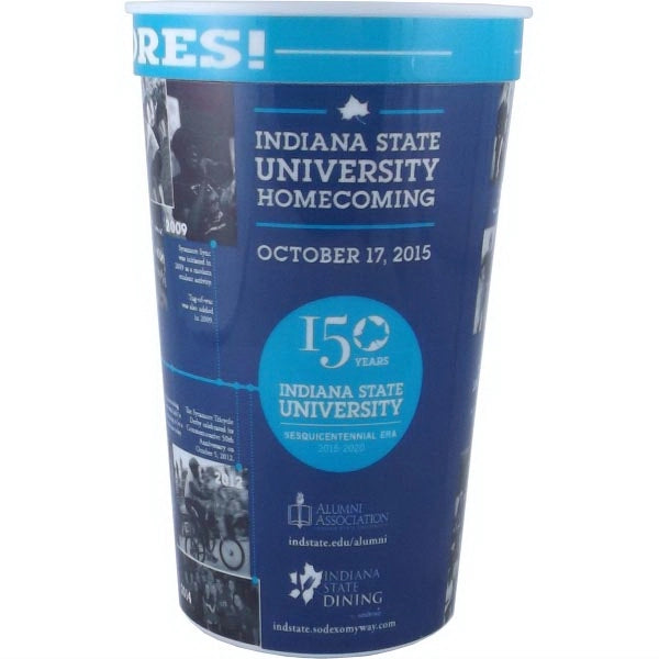 22 oz. Smooth Walled Stadium Cup with RealColor360 Imprint