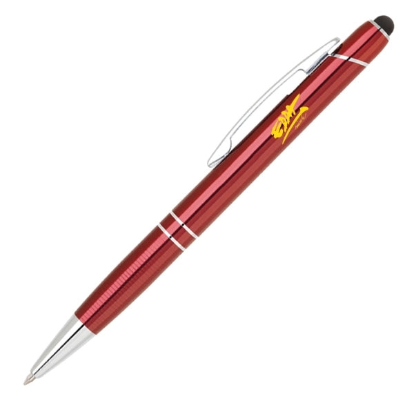 Sofie Click Action Aluminum Ballpoint Pen W/ Stylus