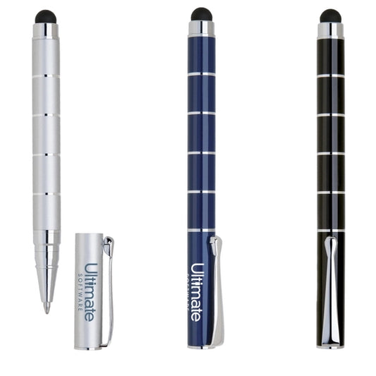 Daisy Cap Off Aluminum Ballpoint Pen W/ Stylus