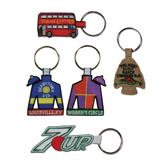 Embroidered 2 Sided Key Rings