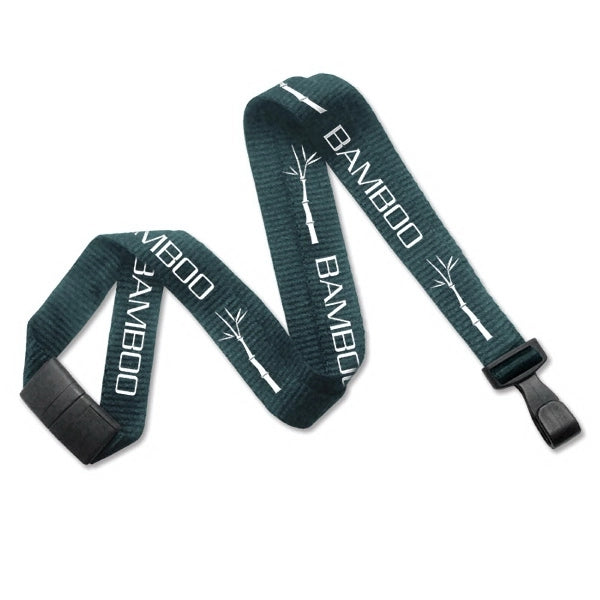 3/4" Custom Silkscreen Bamboo Lanyards