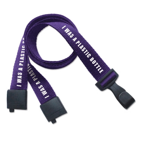 3/4" Custom Silkscreen 100% Recycled P.E.T. Lanyards