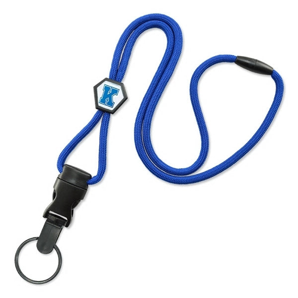 1/4" Quick-Ship Detachable Lanyards w/ Diamond Custom Slider