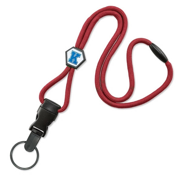 1/4" Quick-Ship Detachable Lanyards w/ Diamond Custom Slider