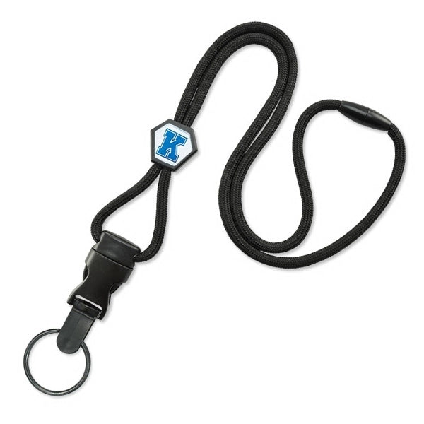 1/4" Quick-Ship Detachable Lanyards w/ Diamond Custom Slider