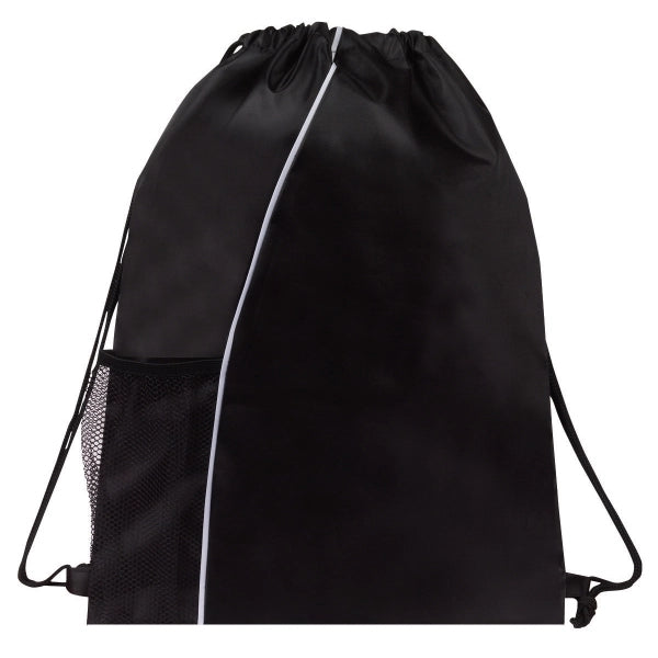 Sport Mesh Pocket Drawstring Backpack