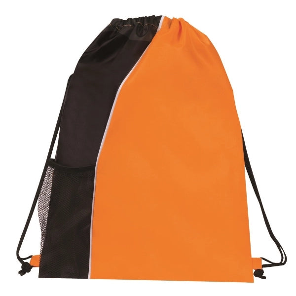 Sport Mesh Pocket Drawstring Backpack