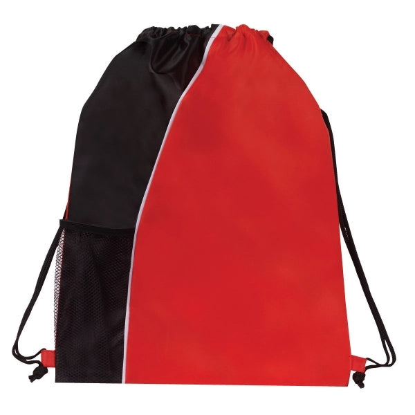 Sport Mesh Pocket Drawstring Backpack