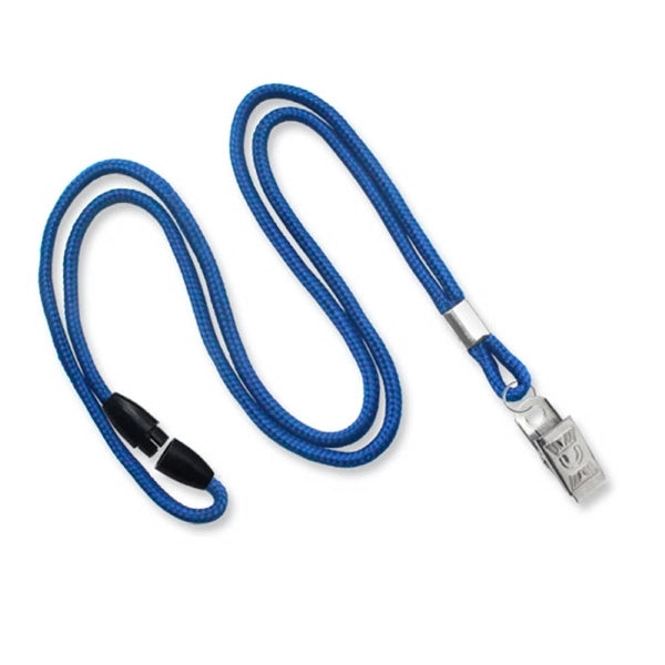 1/8" Blank Breakaway Lanyards with Bulldog Clip