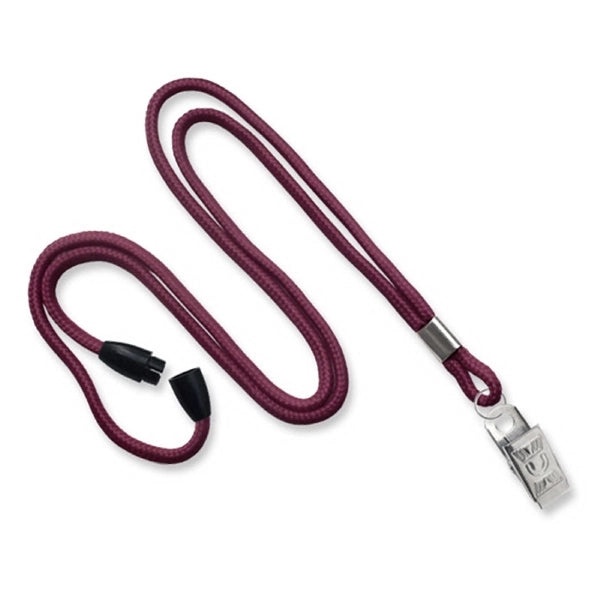 1/8" Blank Breakaway Lanyards with Bulldog Clip