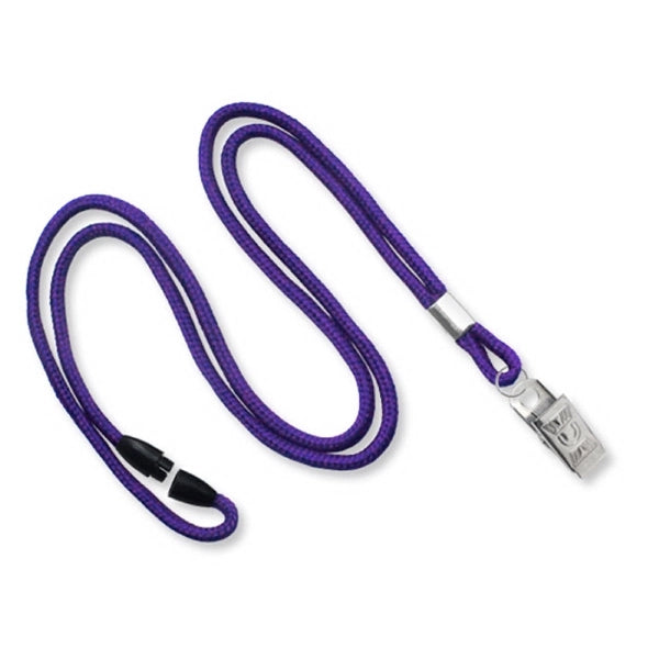1/8" Blank Breakaway Lanyards with Bulldog Clip