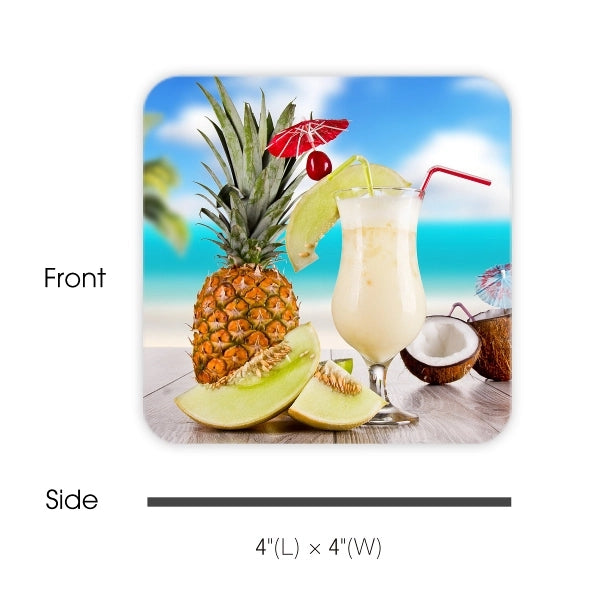 Plasma Square Coaster - 4x4 inch