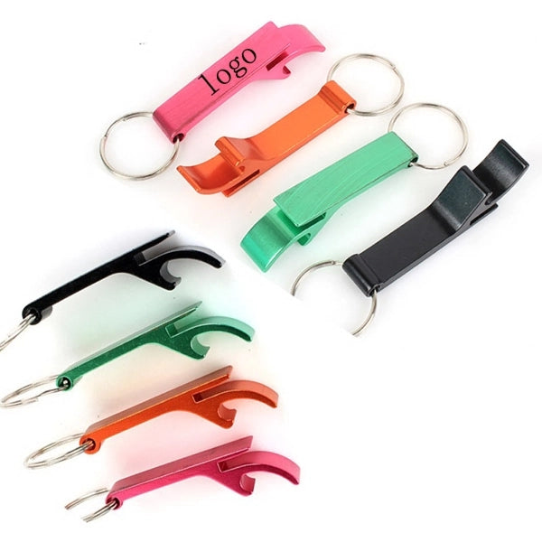 Aluminum Bottle Opener/Keychain - 2 1/2"x1/2"