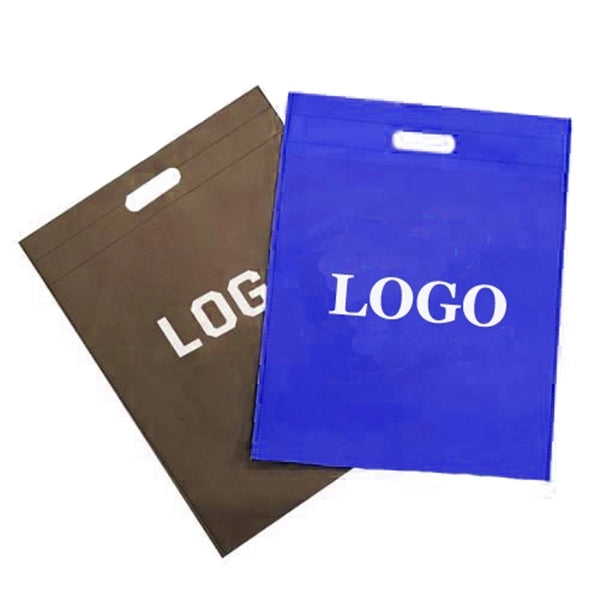 Advertising Die Cut Handle Trade Show Nonwoven Tote Bags