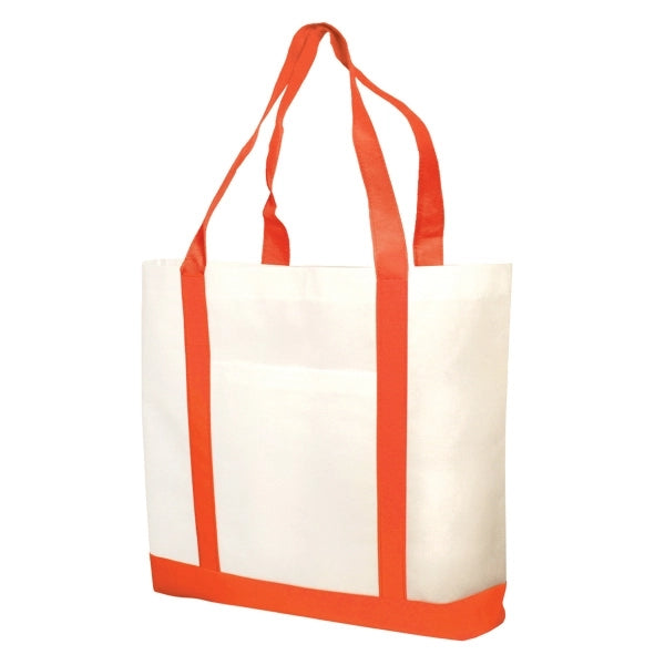 Tote Bag Non-woven Two-Tone (17.5Wx14Hx3.5D)