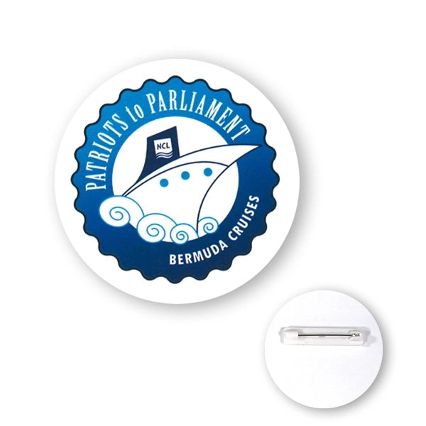 2 1/4" Round Chipboard Full Color Button