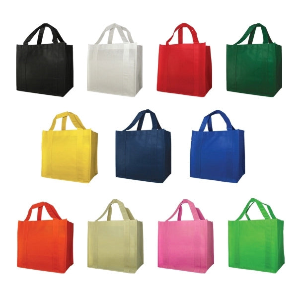 Shopping Tote Bag Non-Woven(13"W x 15"H x 10"D)