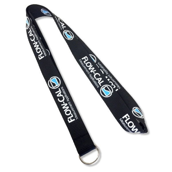 3/4" Wide Economy Flat Polyester Lanyard - Screen Printed