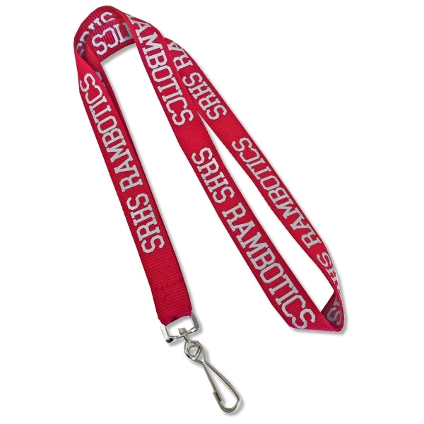 3/4" Wide Economy Flat Polyester Lanyard - Screen Printed