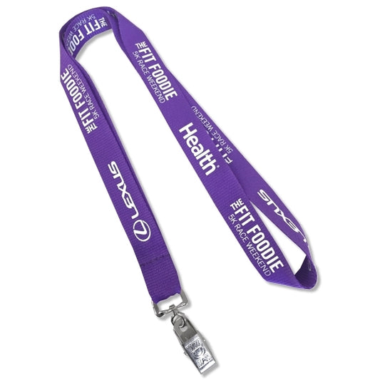 3/4" Wide Economy Flat Polyester Lanyard - Screen Printed