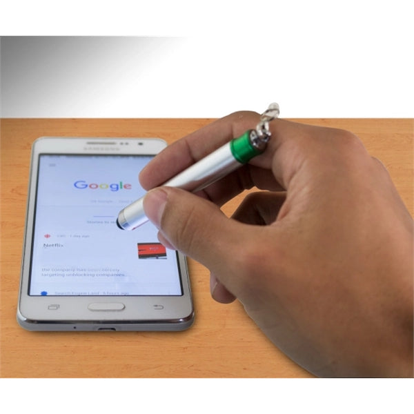 Emeryl Mini Stylus Pen W/ Bungee Coil