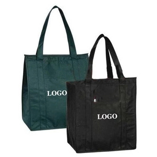 Zippered Insulated Cooler Tote Bag
