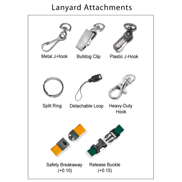 1" Wide Double Layered Woven Lanyard - embroidered