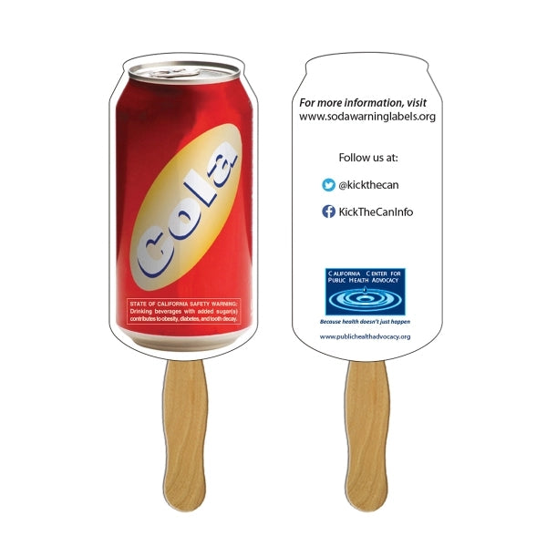 Can Sandwiched Hand Fan Full Color