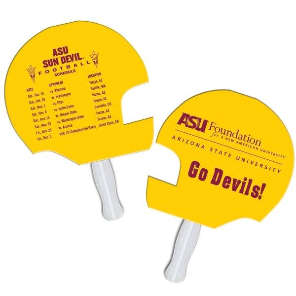 Helmet Auction Sandwiched Hand Fan Full Color