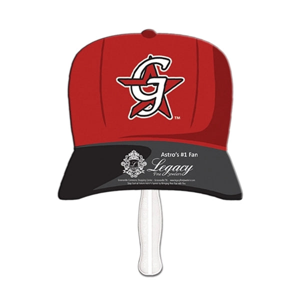 Baseball Hat Sandwiched Hand Fan Full Color